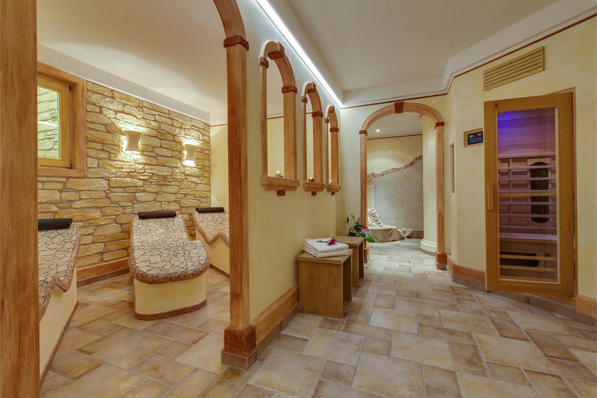 Wellnesslandschaft im Haus Bergahorn