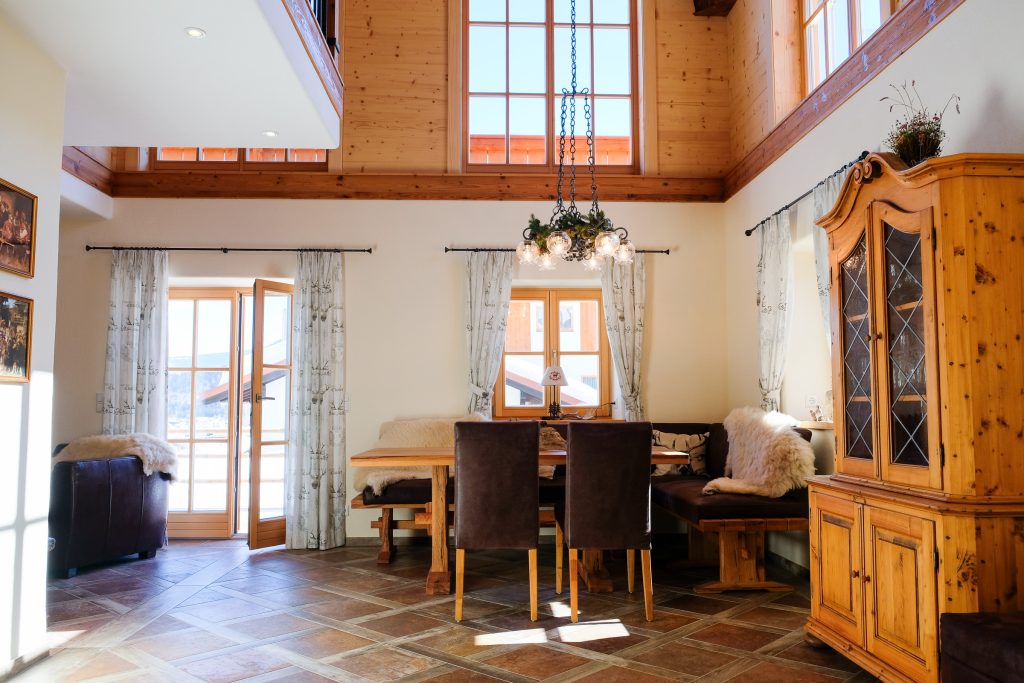 Essbereich im Chalet Weißblau